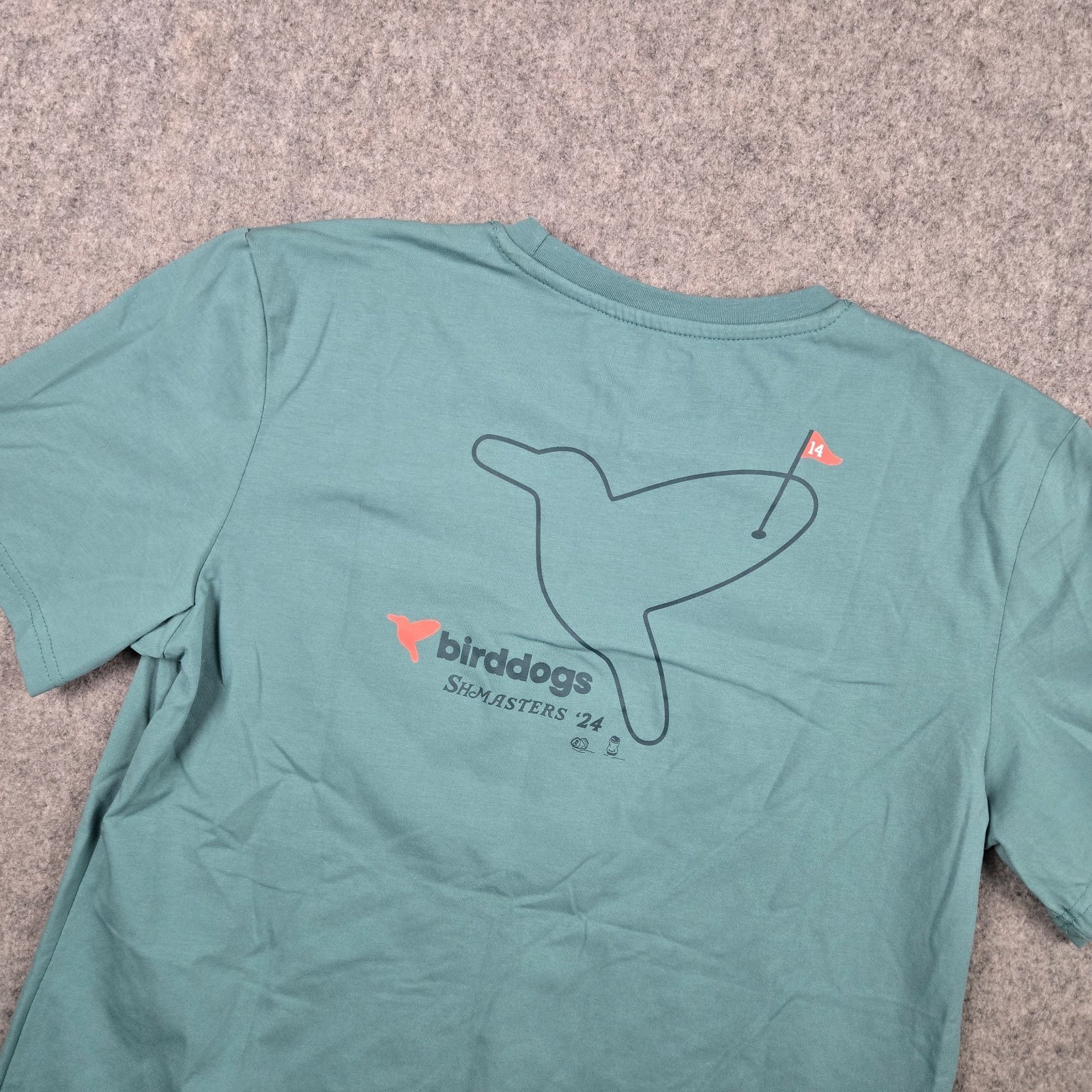 Birddogs Masters Golf TShirt Mens M Teal Golf Tournament Augusta Outdoors
